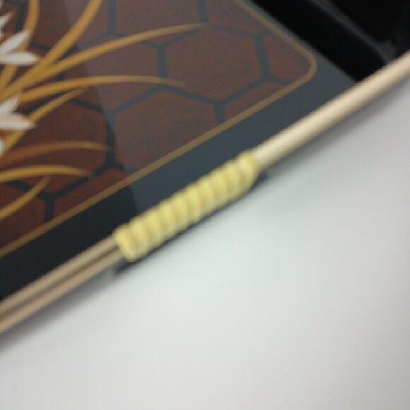 Vintage Himark Enterprises 10" Lacquer Tray Nishi Garden Hollywood Regency MCM - Picture 6 of 12